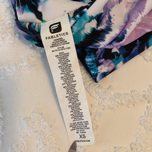 FABLETICS WATERCOLOR SPORTS BRA - Picture 6 of 7